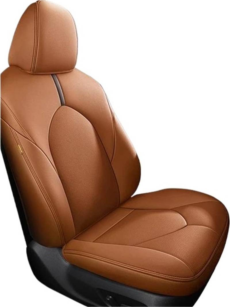 DZSYBUIGB Autositzbezüge Auto Spezielle Sitzbezüge 5 sitze Für Toyota Für Camry 2012 2013 2014 2015 2016 2017 Leder Kissen Auto Sitz Schutz Abdeckung Auto-Schonbezüg(Gelb) von DZSYBUIGB