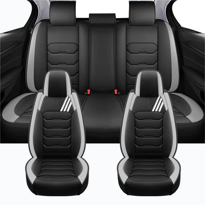 DZSYBUIGB Autositzbezüge Luxus Full Set Autositzbezüge für kIa für Ceed Jd Auto Zubehör Autositzbezüge Autositzkissen Auto-Schonbezüg(Black Gray) von DZSYBUIGB