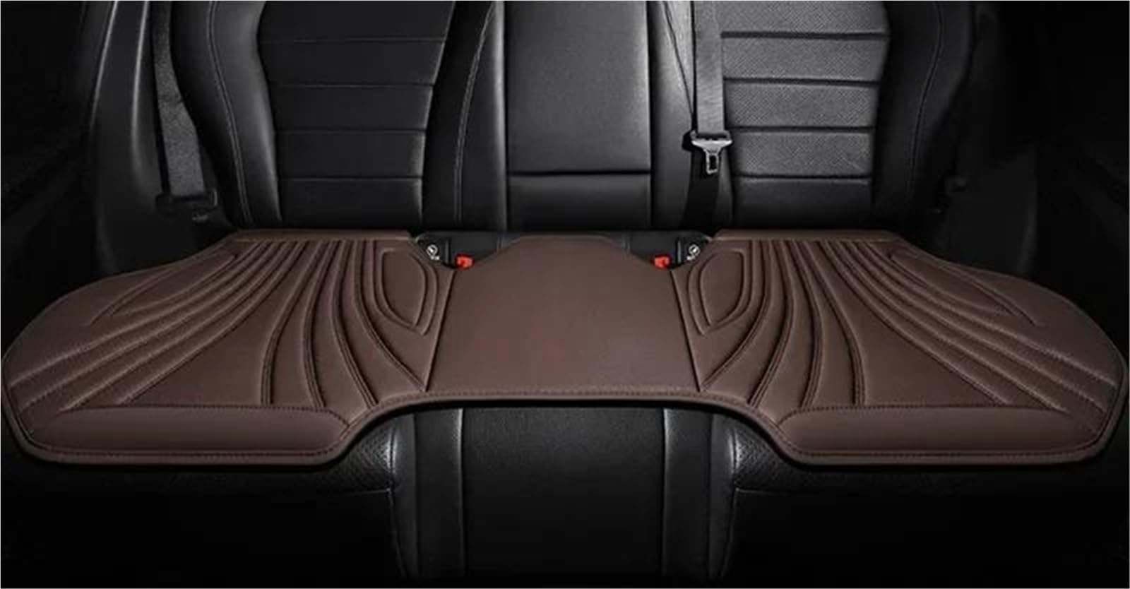 DZSYBUIGB Autositzbezüge Universal Auto Sitzbezug Vier Jahreszeiten Auto Atmungsaktive Sattel Pad Sitzbezüge für Auto Coole Sitze Abdeckung Schutz Zubehör Auto-Schonbezüg(Brown Rear seat) von DZSYBUIGB