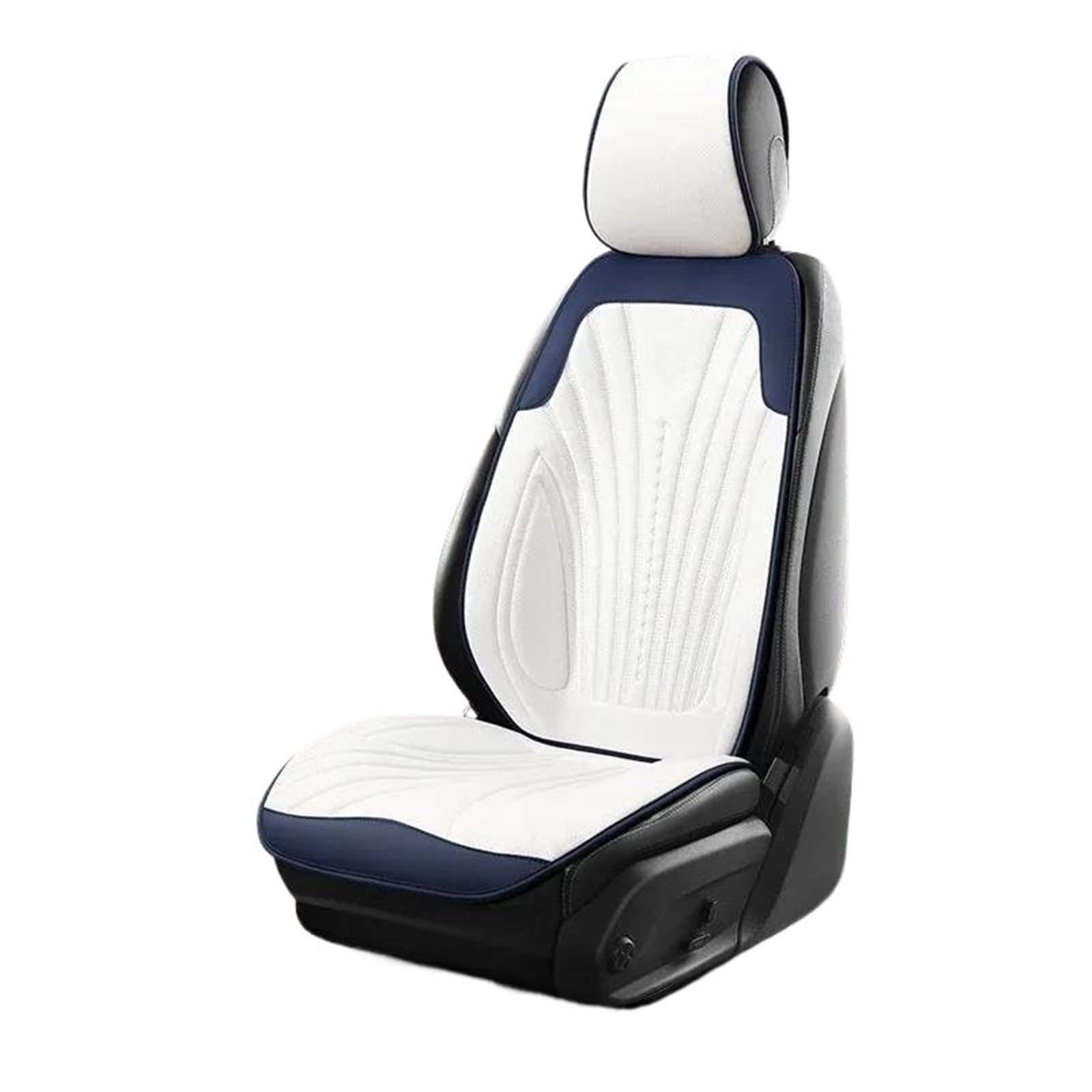 DZSYBUIGB Autositzbezüge Universal Auto Sitzbezug Vier Jahreszeiten Auto Atmungsaktive Sattel Pad Sitzbezüge für Auto Coole Sitze Abdeckung Schutz Zubehör Auto-Schonbezüg(White Front Set) von DZSYBUIGB