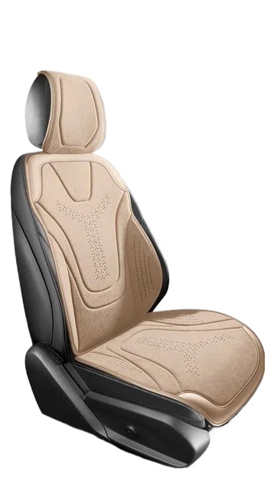 DZSYBUIGB Autositzbezüge Universeller Autositzbezug für Vier Jahreszeiten, atmungsaktive Flachs-Sitzbezüge für Autositze, für Schutz von Autos, Zubehör Auto-Schonbezüg(1pc beige seat) von DZSYBUIGB