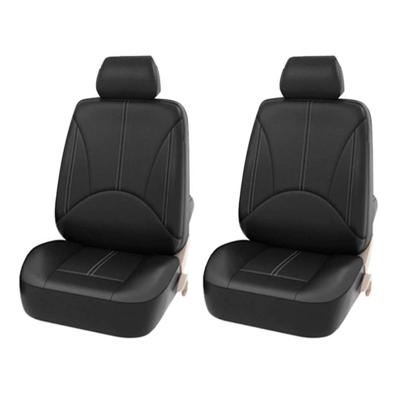 DZSYINGCHUSM Auto-SchonbezüGe Universelles PU-Leder-Autositzbezüge-Set Umweltschutz Haltbarkeit Auto-Sitzschutz Innen-Styling Auto-Schonbezug (Color : 2 seat Set) von DZSYINGCHUSM