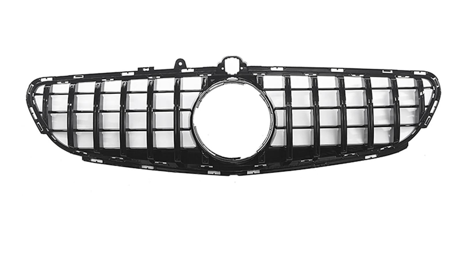 Kühlergrill Für Mercedes Für Benz C218 W218 CLS63 AMG 2015-2017 GT Stil Auto Oberen Stoßfänger Haube Mesh Grid Front Grille Front Nieren Kühlergrill(Schwarz) von DZSYINGCHUSM