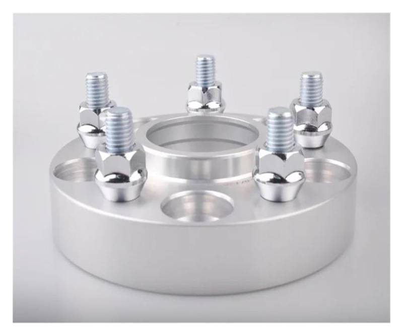 Spurverbreiterung Spurverbreiterung Adapter PCD 5x114.3 CB 64.1mm Für Tesla Für Modell 3 Y 2022 Geschmiedetes Aluminium 2 Stück Distanzscheiben(Silver 20mm) von DZSYINGCHUSM