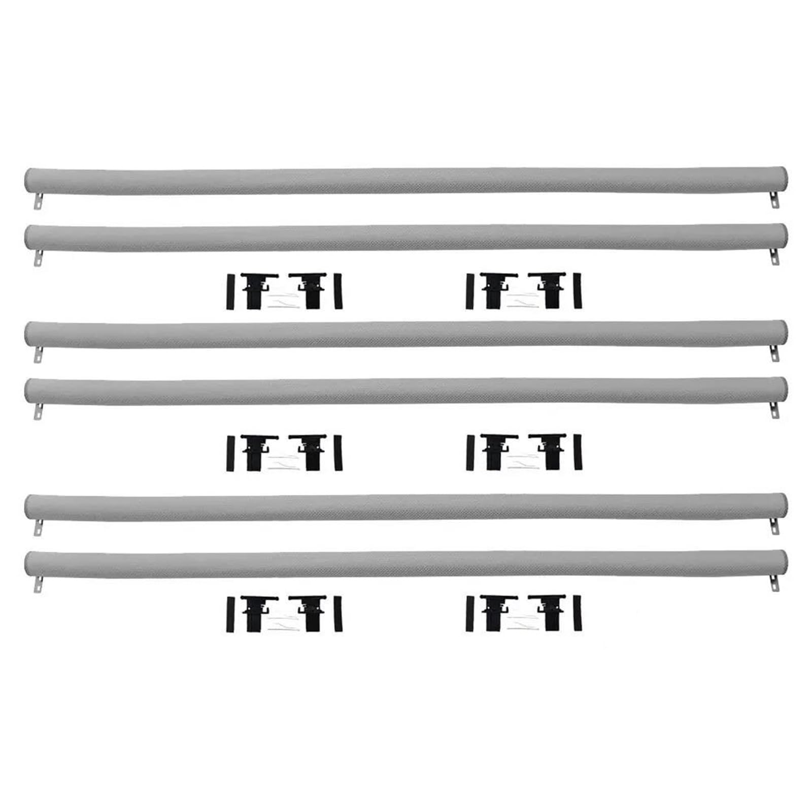 Sonnenschutz 6 Stücke Für VW Für CC Für Passat 2009-2018 Mit Kunststoff Rohr Auto Panorama Schiebedach Sonnenschirm Vorhang Rollo Auto Fenster Sonnenschutz(Grey) von DZSYINGLONGSM