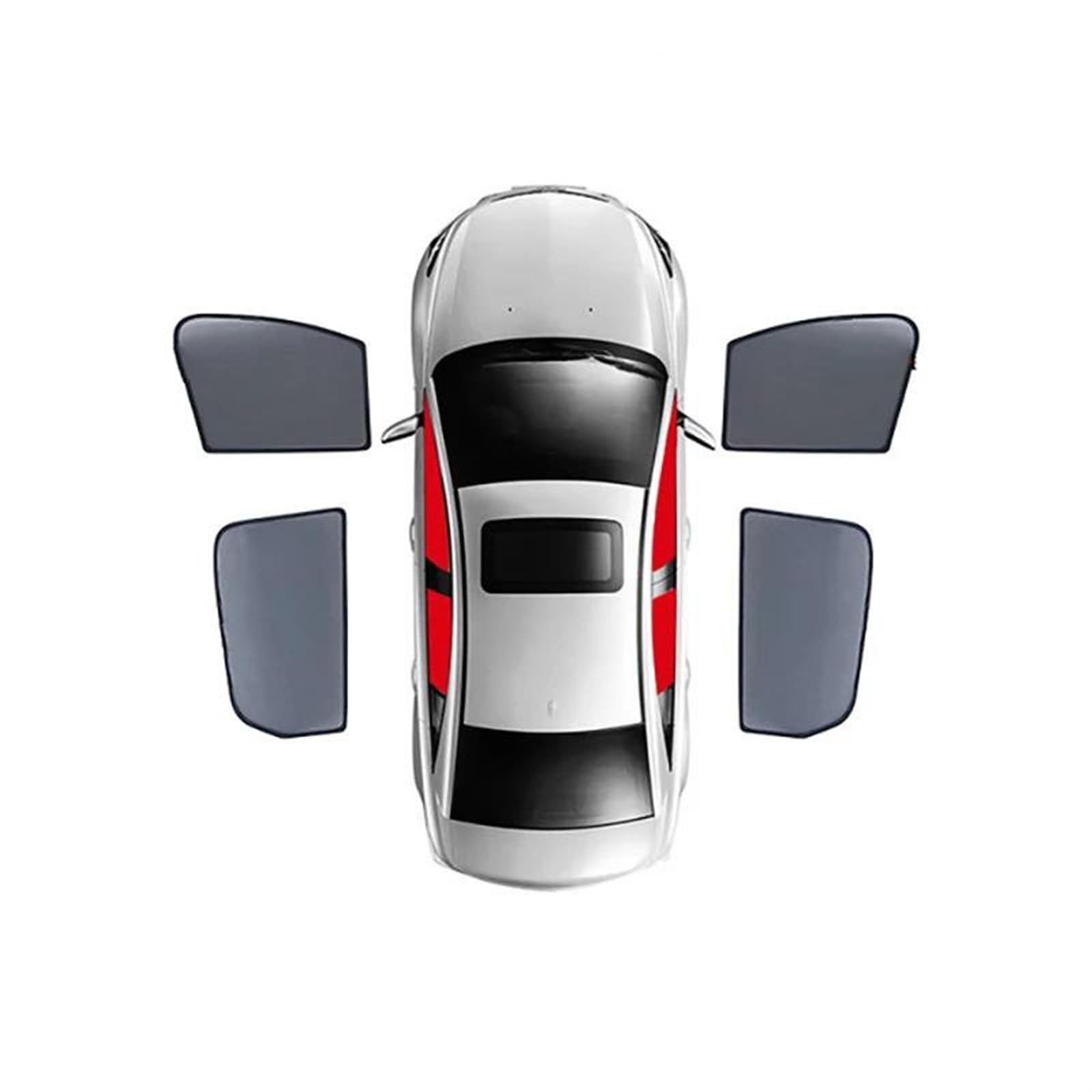 Sonnenschutz Für Hyundai Für Sonata LF 2014-2020 Sonnenschutzschild Frontscheibenvorhang Rückseite Babysitz Fenster Sonnenschutz Visier Auto Fenster Sonnenschutz(4PCS F+R) von DZSYINGLONGSM