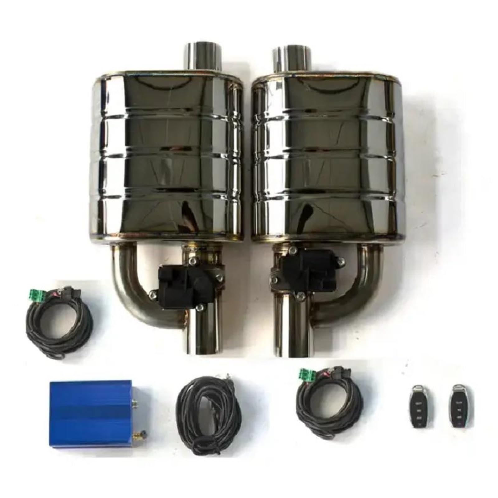 Auspuffblenden 1 In 2 Auspuffschalldämpfer Elektrischer Schalldämpfer Ventilschalldämpfer Auspuffventil Abschaltventil Mit Fernbedienungssystem Auto Auspuffblende(2.5 inch set) von DZSYOHFS