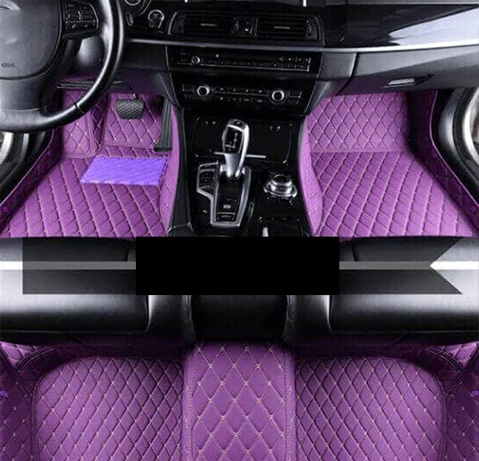 Auto-Fußmatten Für Toyota Für Avalon XX40 2013~2018 Autoteppiche Full Set Wasserdichter Teppich Luxus-Ledermatte Antirutschmatte Auto(LHD Purple) von DZSYOHFS