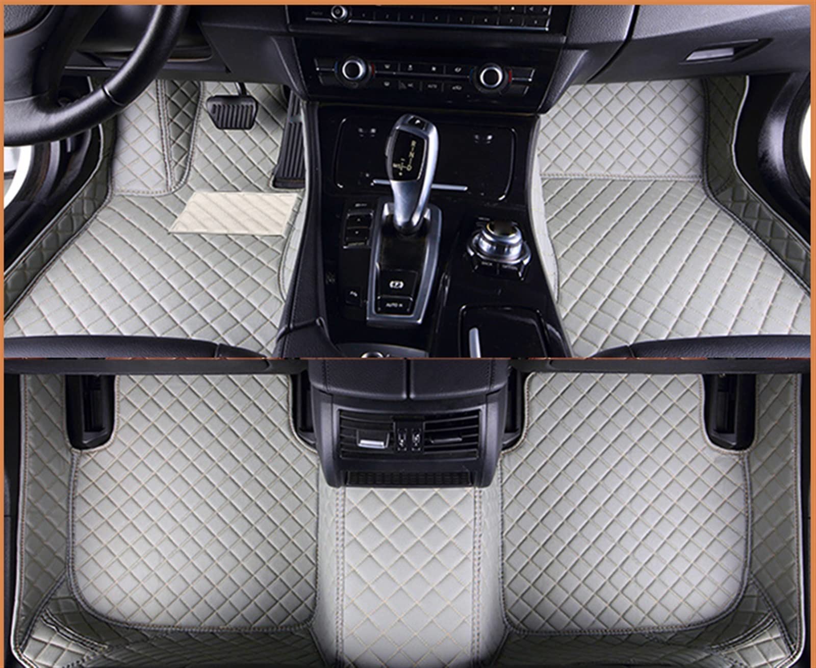 Für Jaguar Xf Limousine 2016 2017 2018 Custom Car Fußmatten Auto Foot Pads Carpet Cover Antirutschmatte Auto(Grey) von DZSYOHFS