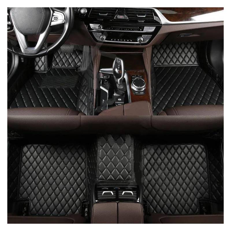 Fußmatten Auto-Bodenmatte Für Ford Für Explorer 2006-2015 5-Sitzer-Innenausstattung, Kofferraummatte Auto Fußmatten(Alles schwarz) von DZSYOHFS