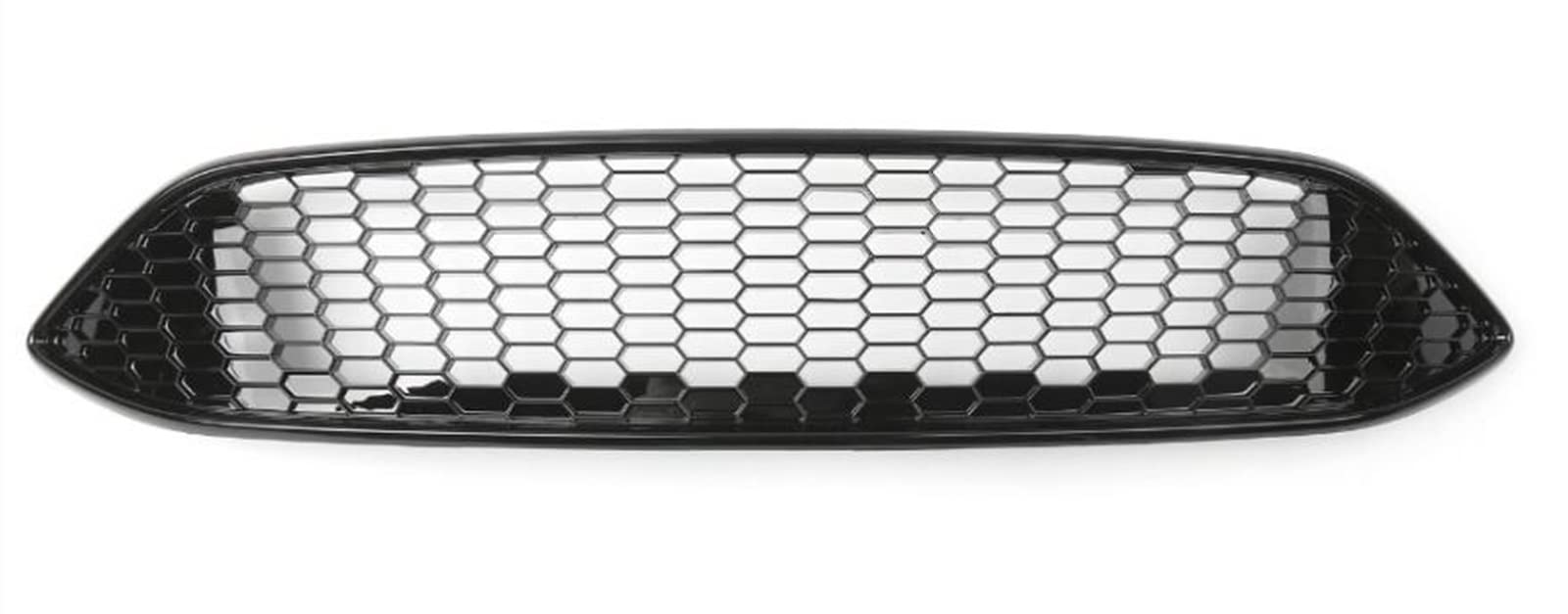 Kühlergrill Streifen Auto Front Upper Bumper Center ABS Mesh Honeycomb Grill für Ford für Focus 2015-2016 ABS Kunststoff Car Styling(Schwarz glänzend) von DZSYOHFS