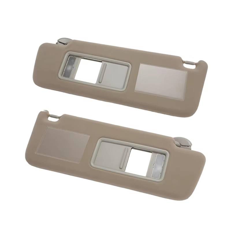 Sonnenschutz Auto-Sonnenblende Für Toyota Für Land Für Cruiser Für J12 Für Prado LC 2002–2009 Sonnenblende Links/rechts Fahrer-/Beifahrerseite Sonnenblende(Beige 1 Set) von DZSYOHFS