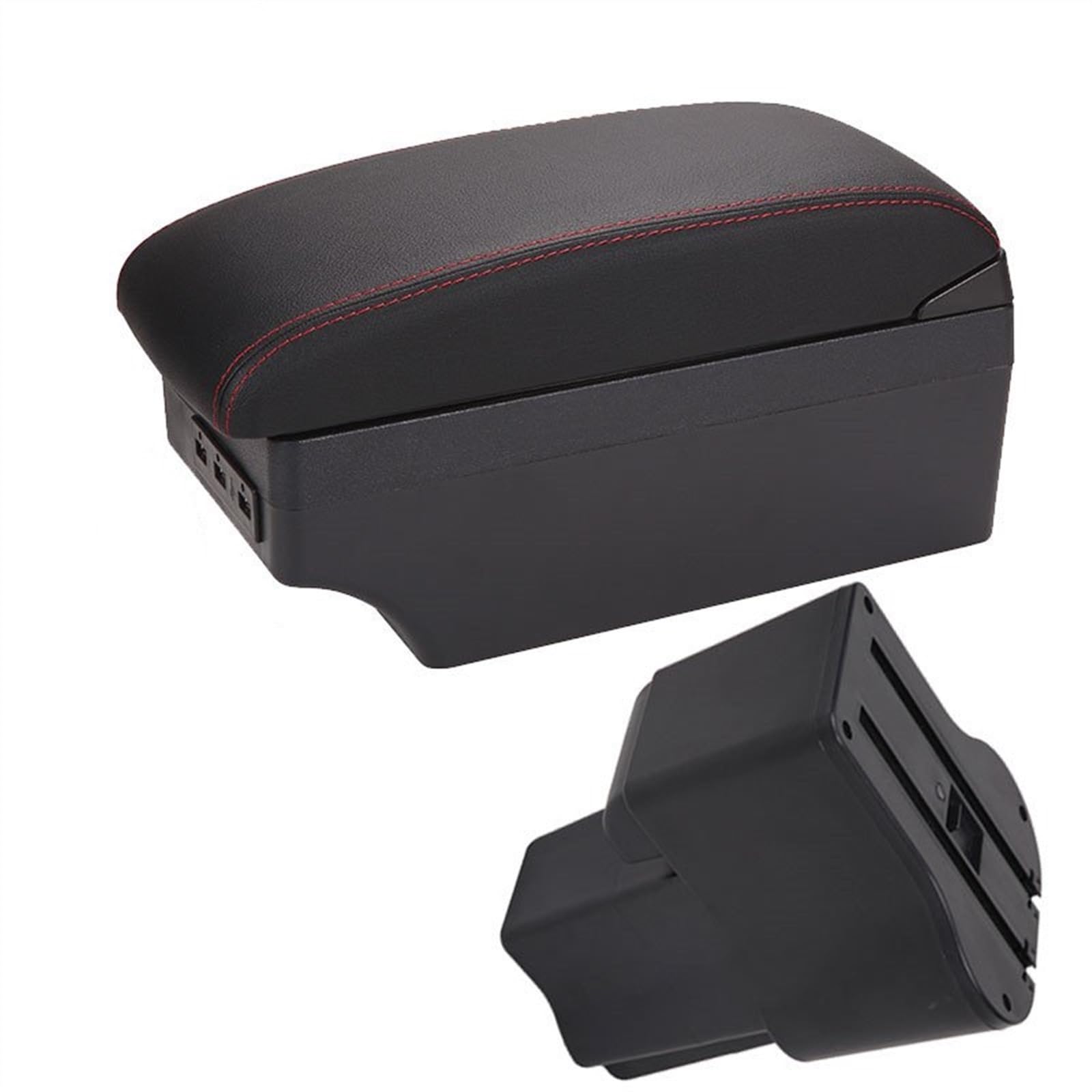 Armauflage Staufach Kompatibel Mit Daihatsu Für Sirion 2016 2017 2018 2019 2020 2021, Auto-USB-Armlehnenbox, Mittelkonsole, Aufbewahrungsbox, Armlehnen-Montageset(A1) von DZWDY