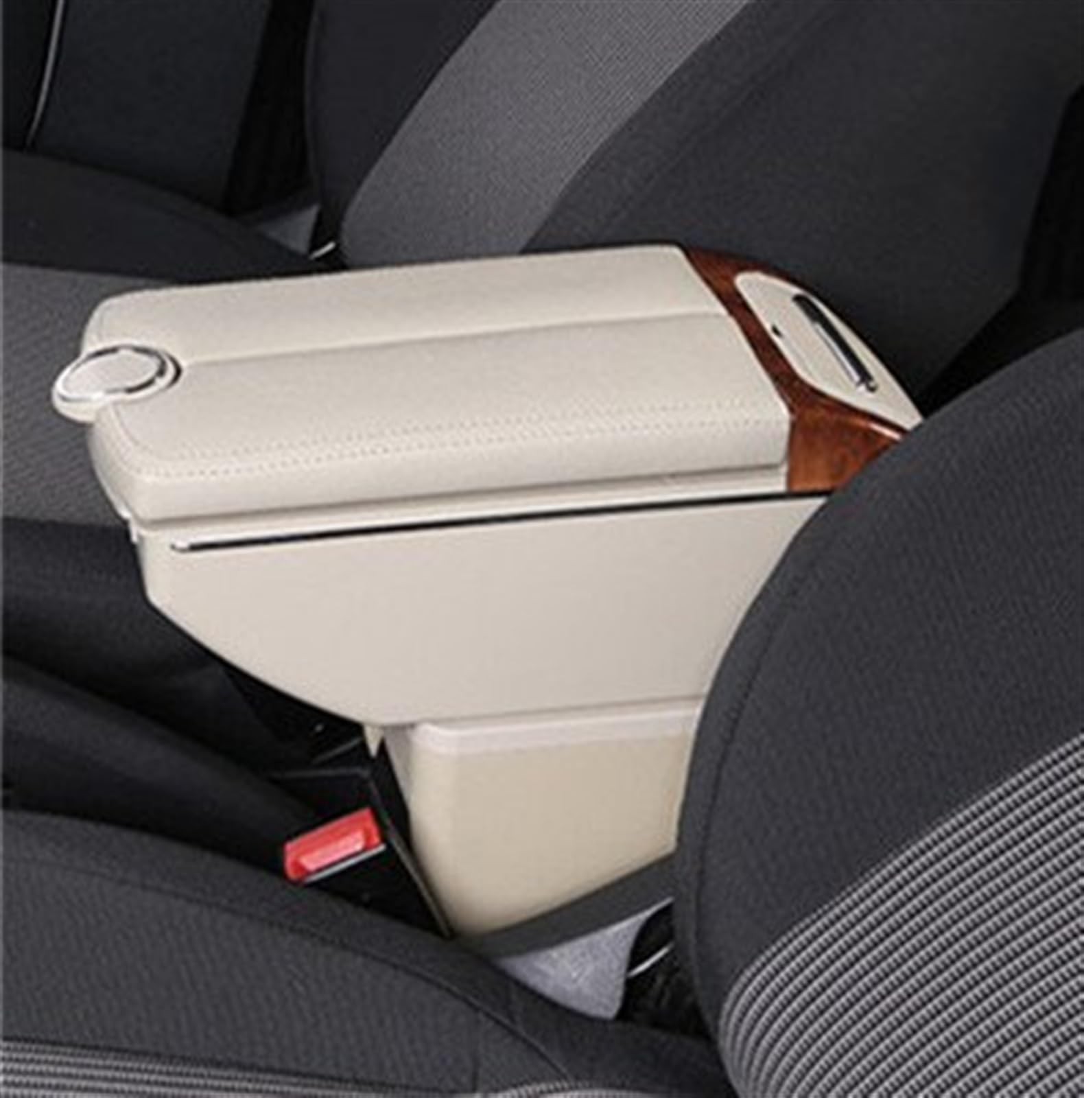 Armauflage Staufach Kompatibel Mit VW Für Polo V 2009–2017 2018 2019 2020 Auto-Mittelkonsolen-Armlehnenbox Doppeltüren Öffnen 7USB Mittelkonsolen-Aufbewahrungsbox Armlehne(G Style Beige) von DZWDY