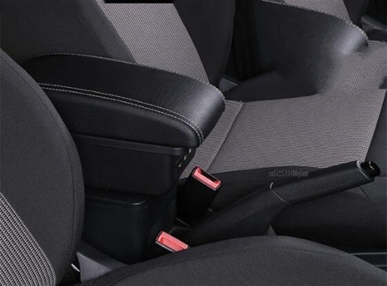 DZWDY Armauflage Staufach Kompatibel Mit Captur 2018 2019 2020 2021, Autoinnenraum, Multifunktionale Armlehnenbox, Zentrale Aufbewahrungsbox Für Inhalte Mit USB-Schnittstelle(B3 Black White 3USB) von DZWDY