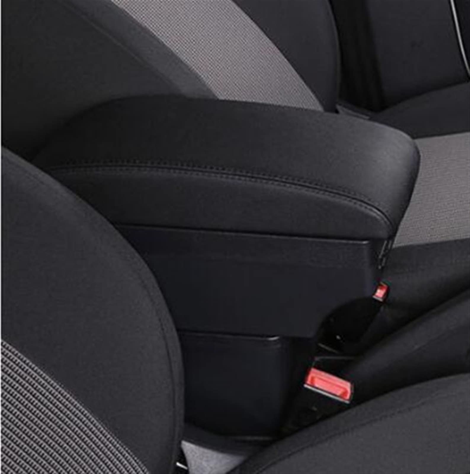 DZWDY Armauflage Staufach Kompatibel Mit Captur Für Clio 1 2 3 4 RS Car Central Store Mittelkonsole Box Aufbewahrungsbox Armlehne Organizer Mittelarmlehne Box(C Black line) von DZWDY