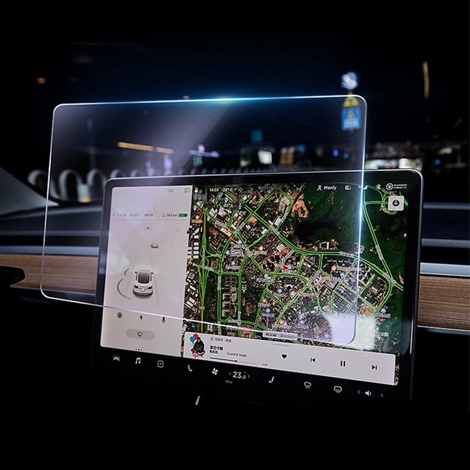 DZWDY AufkleberDekor Center Control Touchscreen Auto Navigation Touchscreen Schutzfolie Gehärtetes Glas Kompatibel Mit Tesla Für Model 3 2020 2021 2022 von DZWDY