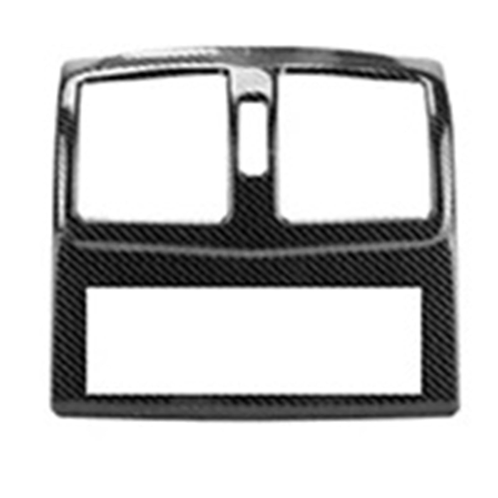 DZWDY Klimaanlage Outlet Cover Kompatibel Mit Benz Für E-Klasse W212 2012 2013 2014 2015. Auto Styling Edelstahl Heck Klimaanlage Auslass Rahmen Dekoration Abdeckung(B Carbon Fiber Color) von DZWDY