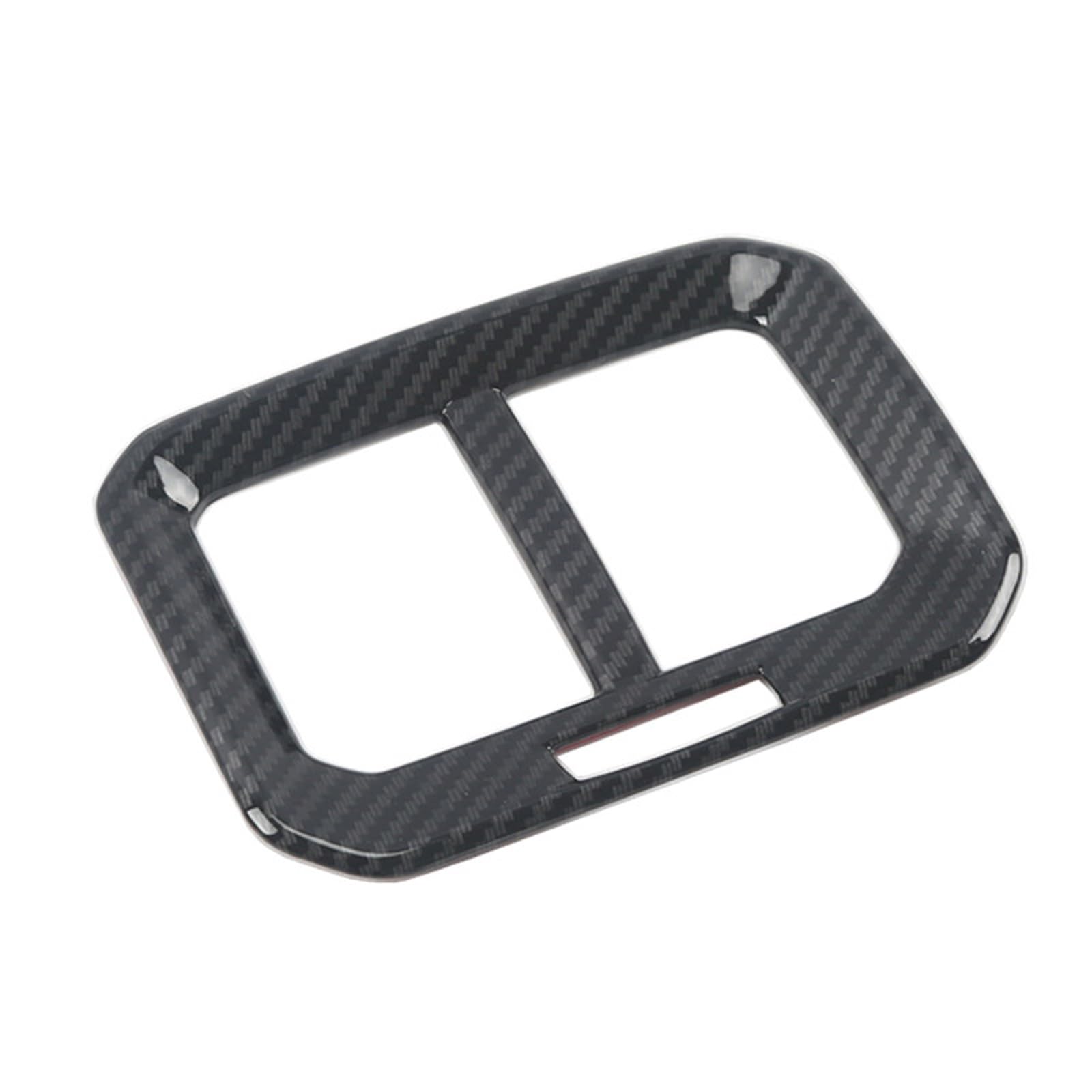 DZWDY Klimaanlage Outlet Cover Kompatibel Mit VW Für Tiguan 2017 2018 2019 2020, Auto Hinten Armlehne Luft Auslass Verkleidung Panel Abdeckung ABS Matt Innenraum Auto Styling Zubehör(Carbon Fiber 1) von DZWDY