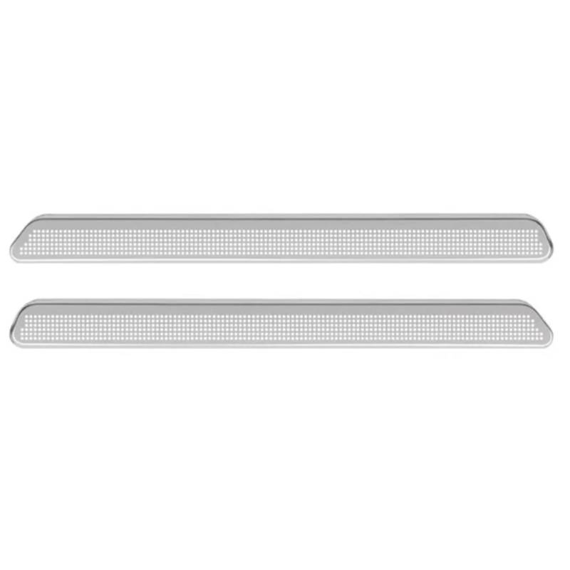 DZWDY Kompatibel Mit VW Für ID.3 Für ID.4 2021 2022 2023 2024 Autositze Unter Dem Boden Air AC Kanal Vent Outlet Grille Abdeckung Metall Zubehör(Silver) von DZWDY