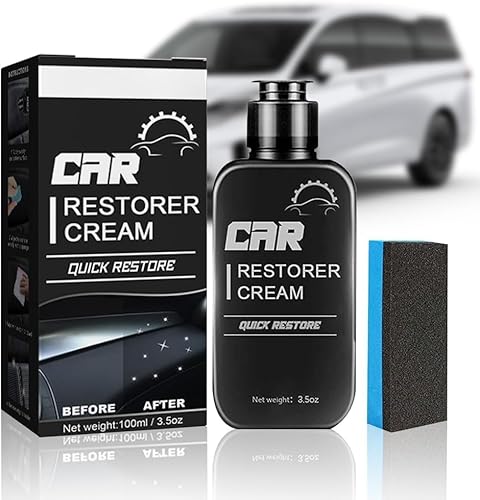 Dabeto Car Restorer Cream, Car Interior Polishing Agent, Kunststoffsanierung für Autos, Auto-Kunststoffreiniger, Kunststoffpflege Auto, Reparaturmittel für Autokunststoffe (1pcs) von Dabeto