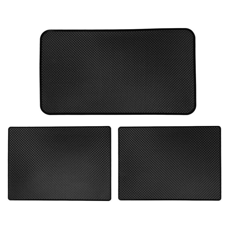 3 Stück Antirutschmatte Armaturenbrett Auto, Klebepads Auto Antirutschpad, Anti Rutsch Matte Auto Handy, Anti Rutsch Matte Auto für Handy Sonnenbrille Schlüssel, (27x15cm, 18x13cm) von Daelesr