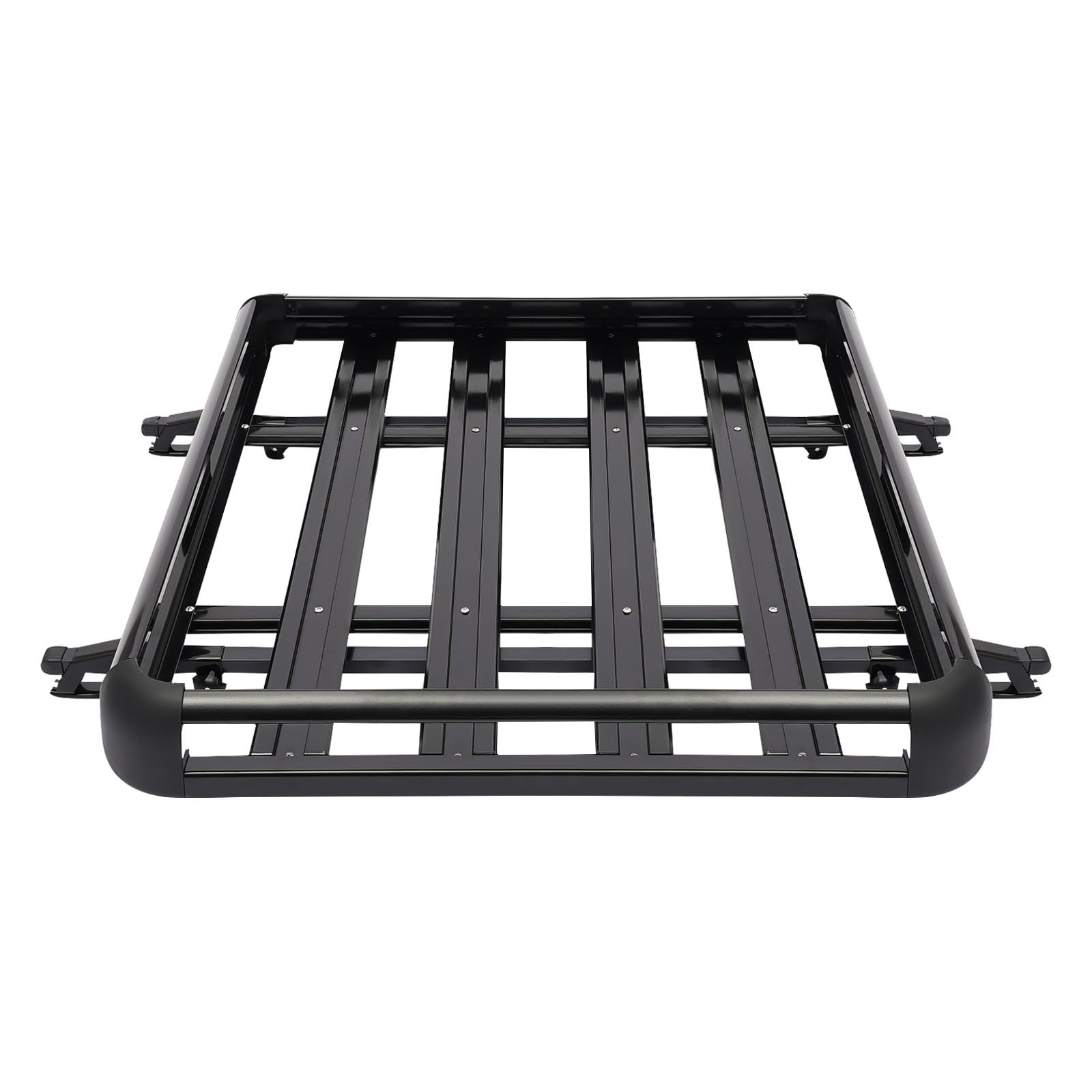 Dachkorb Auto DachträGer Dach GepäCkträGer Universal GepäCkkorb Alu Schwarz DHL Metall Belastbarkeit FüR SUV DachgepäCkträGer Korb Wanne GepäCk Aluminium Geeignet Groß Fracht RelingträGer Mit Bars von DaiJiubu