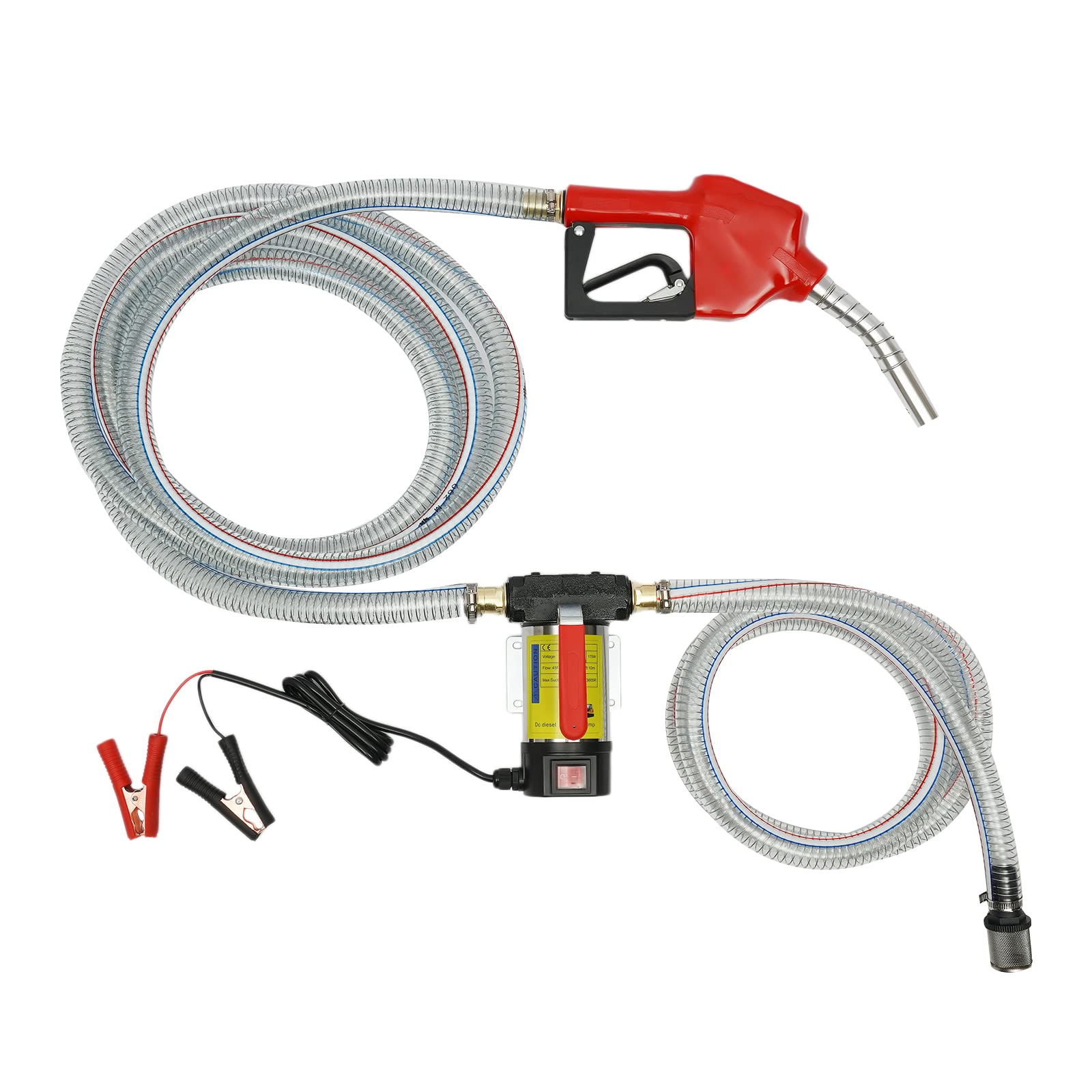 Dieselpumpe Selbstansaugend Zapfpistole Promote ÖLpumpe Tankstelle HeizöLpumpe Elektrisch Saugpumpe Kit Diesel Transfer Pumpe Mit ZäHlwerk Pump ÖLabsaugpumpe Kraftstoffpumpe FüR ÖLtank (12V 175W) von DaiJiubu