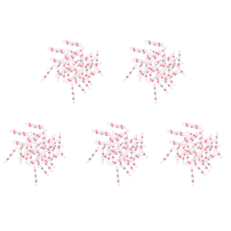 Daijianbin 250 Stücke Solder Seal Wire Connectors, Schrumpfstoßverbinder Wasserdicht Isolierte Elektrische Stoßklemmen für Automotive Marine, 22-18 Awg, Rot von Daijianbin