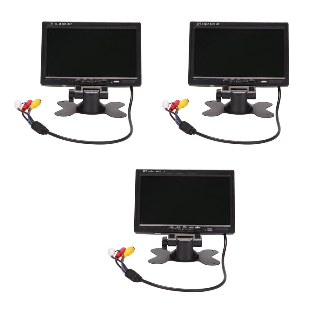 Daijianbin 3X 12V-24V 7 TFT LCD Farb HD Monitor für Auto CCTV Rückfahr Kamera für Automobil Elektronik Zubehör von Daijianbin