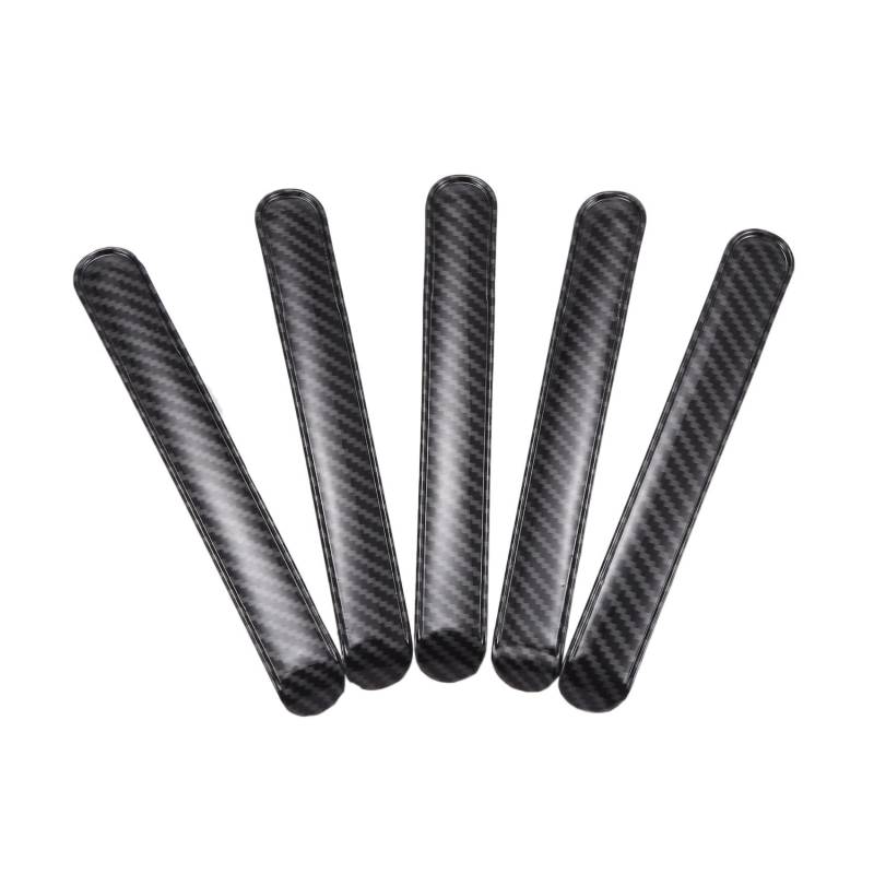 Daijianbin 5 StüCke Carbon Fiber Texture TüR Zierleisten Passend für JK 2007-2017 4 TüRen Auto Styling von Daijianbin