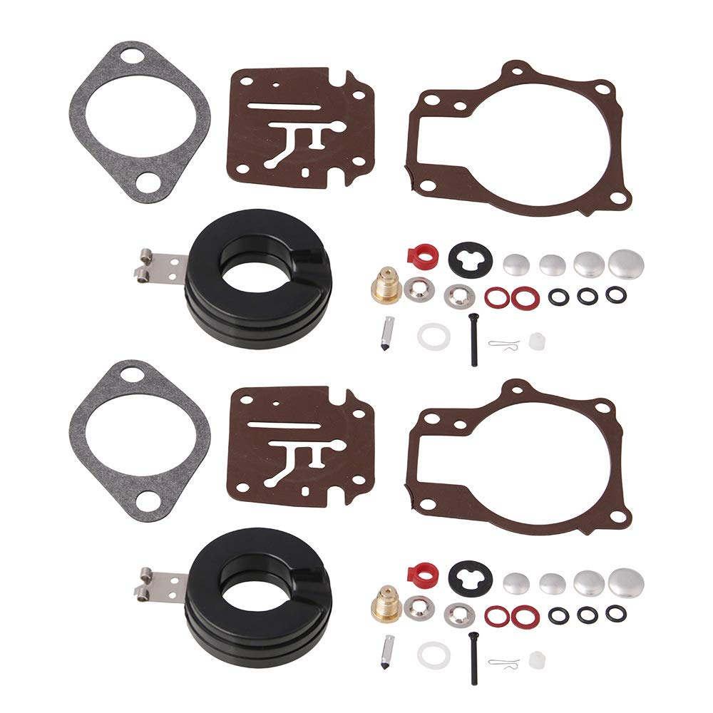 Daijianbin Evinrude 18-75 PS Vergaserkit mit Schwimmer Ersetzt 18-7222 und 396701 Vergaser Vergaser Reparatursatz 2 (Twin) von Daijianbin