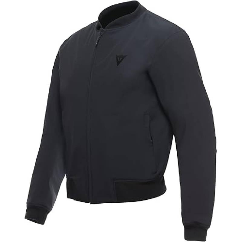 Dainese - Bhyde No Wind Tex Jacket, Motorrad Bomberjacke, Winddichtes Und Wasserabweisendes Material, Weiche Schulter Und Ellbogenprotektoren, Motorradjacke Für Herren, Schwarz, 46 von Dainese