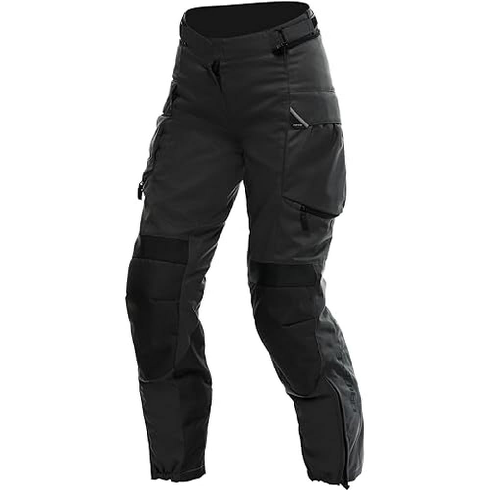 Dainese - Ladakh 3L D Dry Lady Pants, Motorrad Tourenhose, 3 Lagen Wasserdicht, Herausnehmbare Thermoschicht, Damen Motorradhose, Schwarz/Schwarz, 40 von Dainese