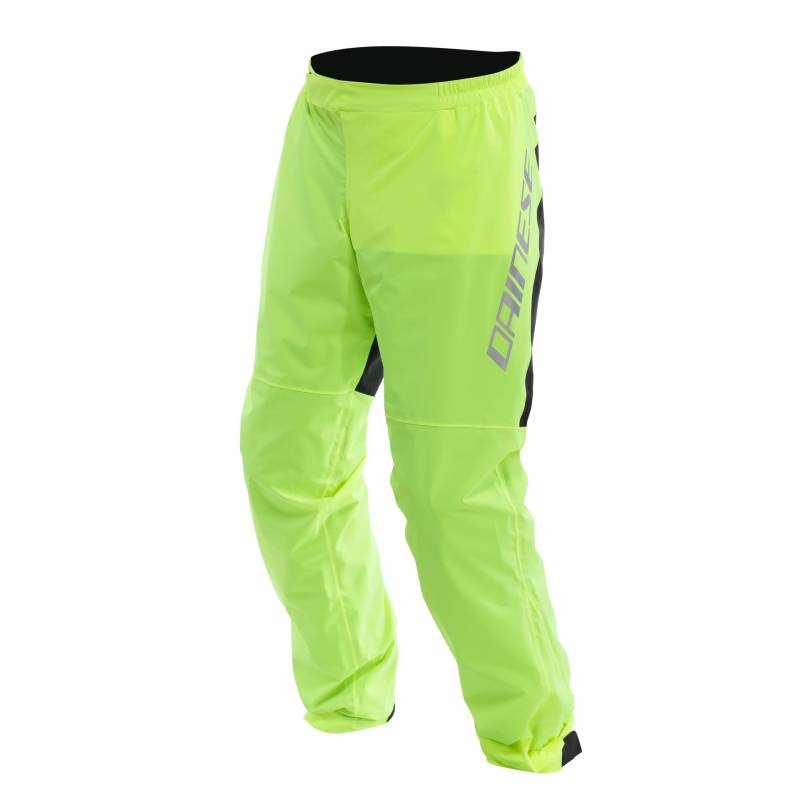 Dainese - Ultralight Rain Pants, Faltbare Regenhose für Motorradfahrer, wasserdicht und winddicht, für Männer und Frauen, Fluo Gelb, XXL von Dainese