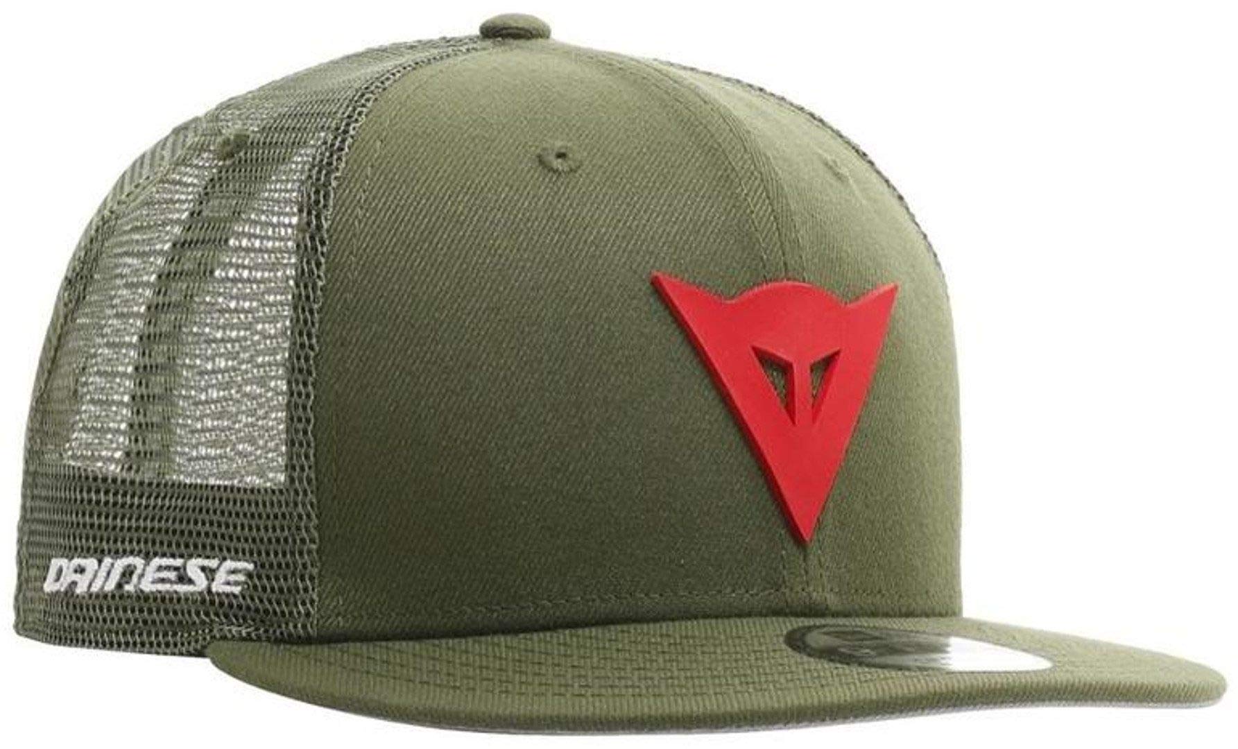 Dainese 9Fifty Trucker Snapback Cap, Sommer Kappe, grün/rot, einheitsgröße von Dainese