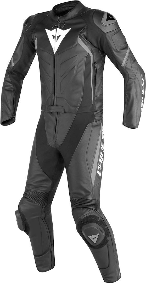 Dainese-AVRO D2 2 PCS Kombi, Schwarz/Schwarz/Anthrazit, Größe 54 von Dainese