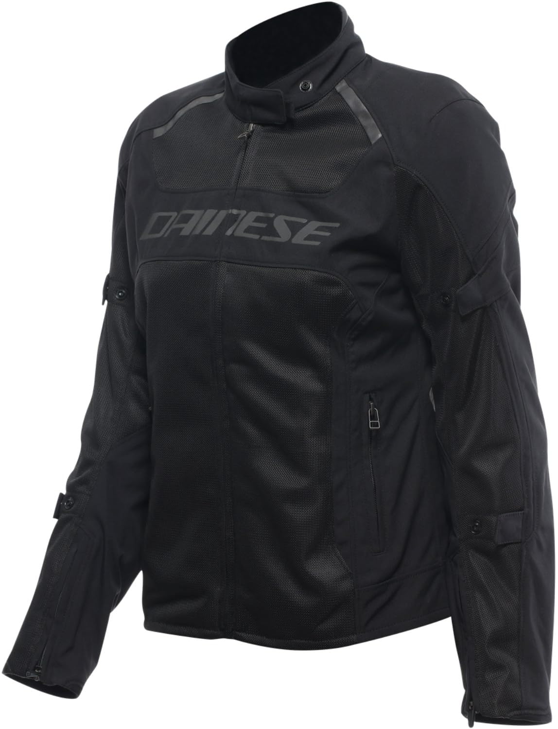 Dainese - Air Frame 3 Tex Jacket Wmn, Sommer-Motorradjacke mit herausnehmbarem, winddichtem Innenfutter, Frau, Schwarz/Schwarz/Schwarz, 44 von Dainese