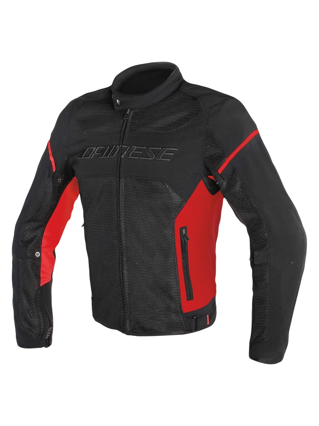 Dainese Air Frame D1 Tex Jacket Motorradjacke Sommer, Schwarz/Rot/Rot von Dainese