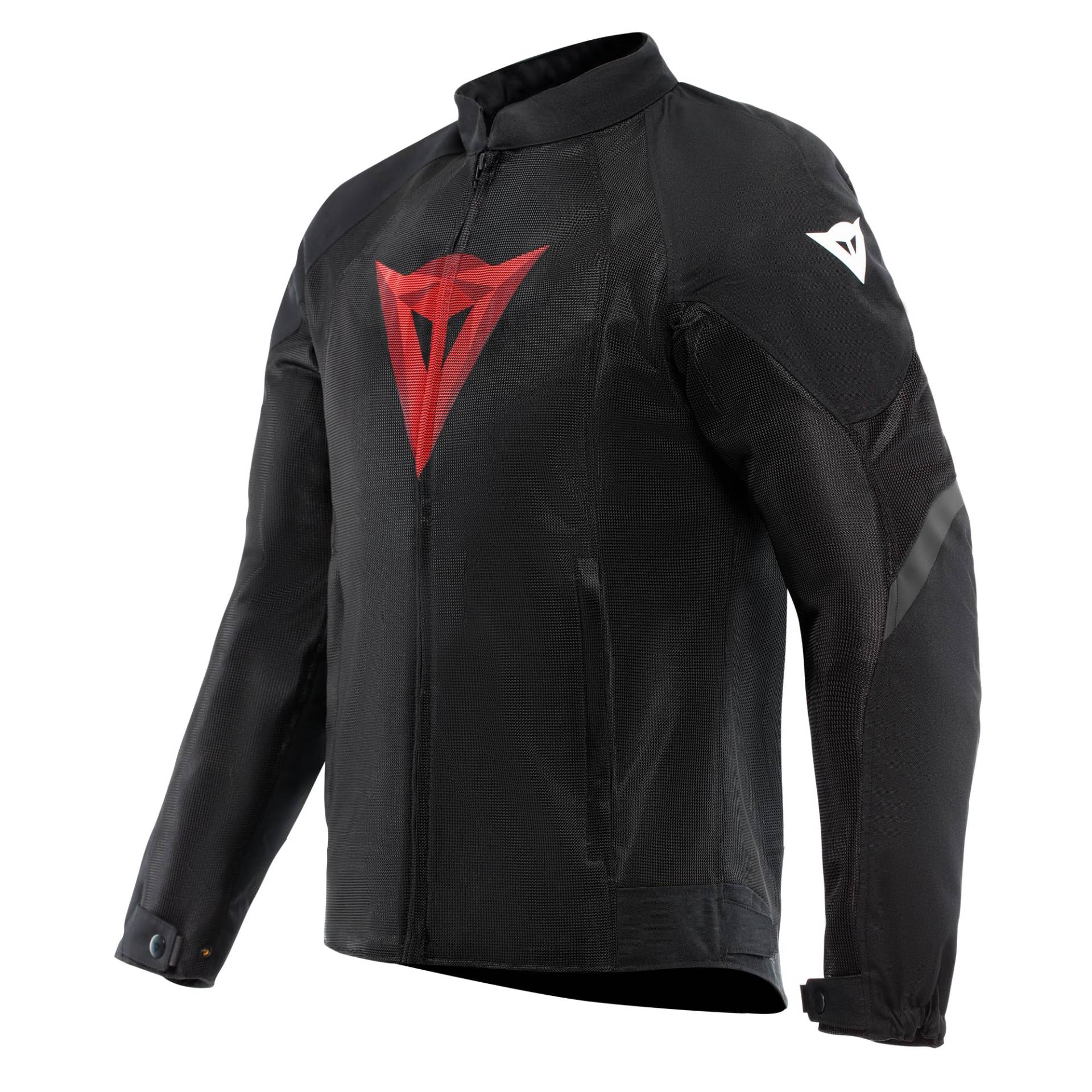 Dainese - Air Graphics Tex Jacket, Sommer Motorradjacke, belüftet und leicht, mit weichen Protektoren an Schultern und Ellenbogen, Mann, Schwarz/Rot Diamant, 50 von Dainese