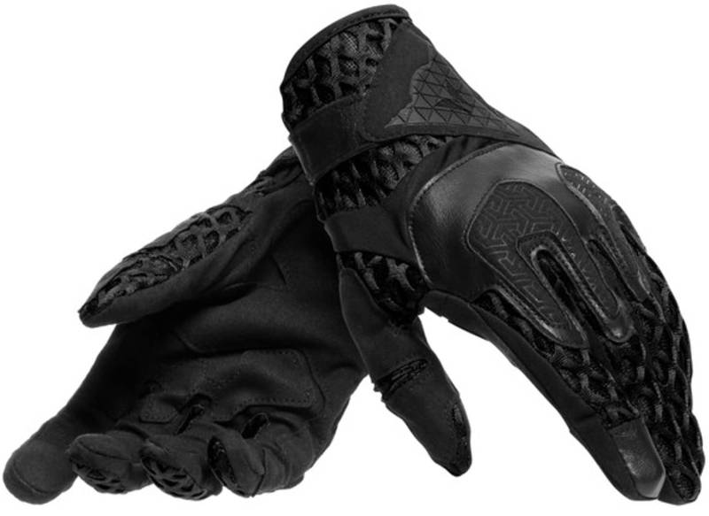 Dainese Air-Maze Unisex Gloves, Motorradhandschuhe Sommer Textil, für Damen und Herren, Schwarz/Schwarz, XL von Dainese