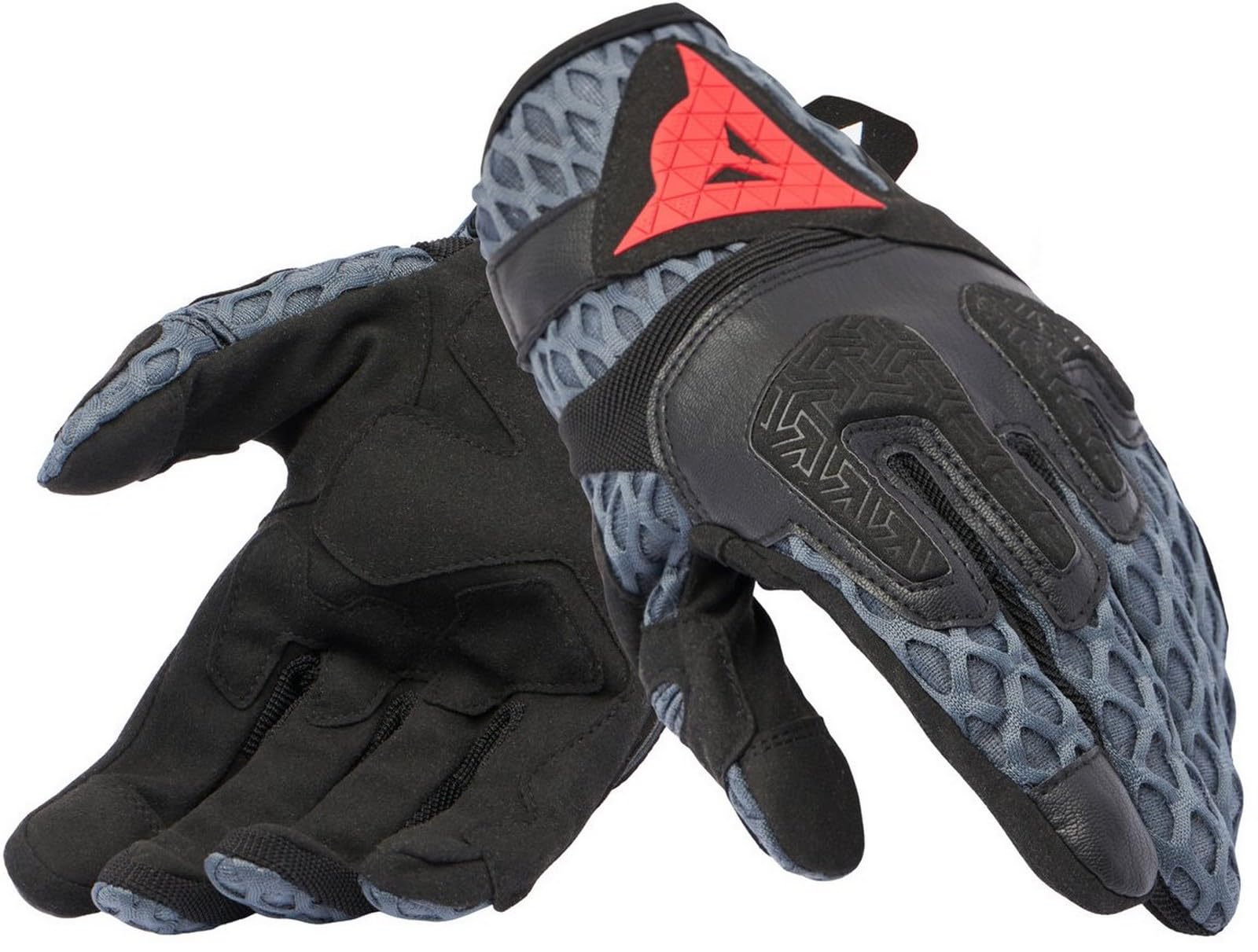 Dainese - Air-Maze Unisex Gloves, Sommer-Motorradhandschuhe, Mesh-Gewebe, Knöchelschutz, Touchscreen, für Männer und Frauen, Schwarz/Eisengrau, L von Dainese