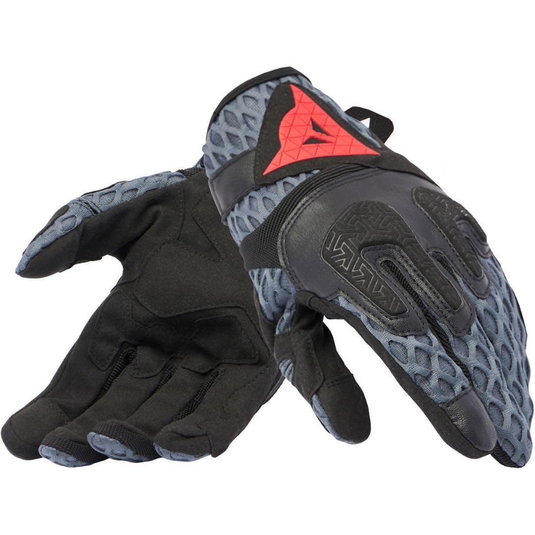 Dainese - Air-Maze Unisex Gloves, Sommer-Motorradhandschuhe, Mesh-Gewebe, Knöchelschutz, Touchscreen, für Männer und Frauen, Schwarz/Eisengrau, M von Dainese