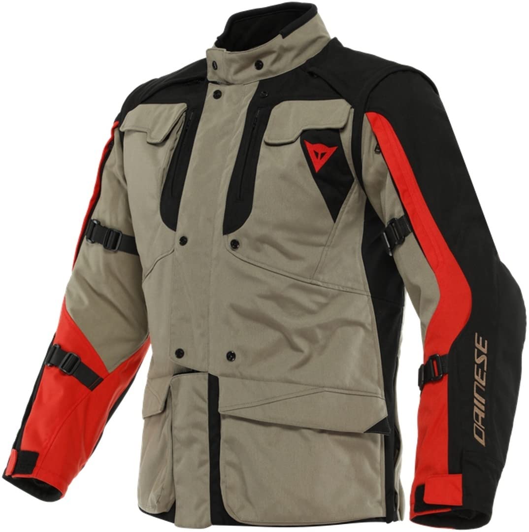 Dainese Alligator Tex Jacke, Motorradjacke, Herren, Walnuss/Schwarz/Lavarot, 52 von Dainese