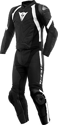 Dainese Avro 4, Lederkombi 2tlg. - Matt-Schwarz/Matt-Schwarz/Weiß - 104 von Dainese