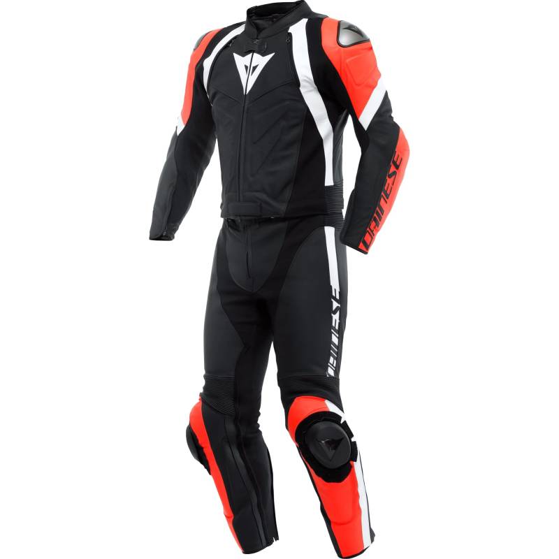 Dainese Avro 4 2-Teiler Motorrad Lederkombi (Black/Red/White,50) von Dainese