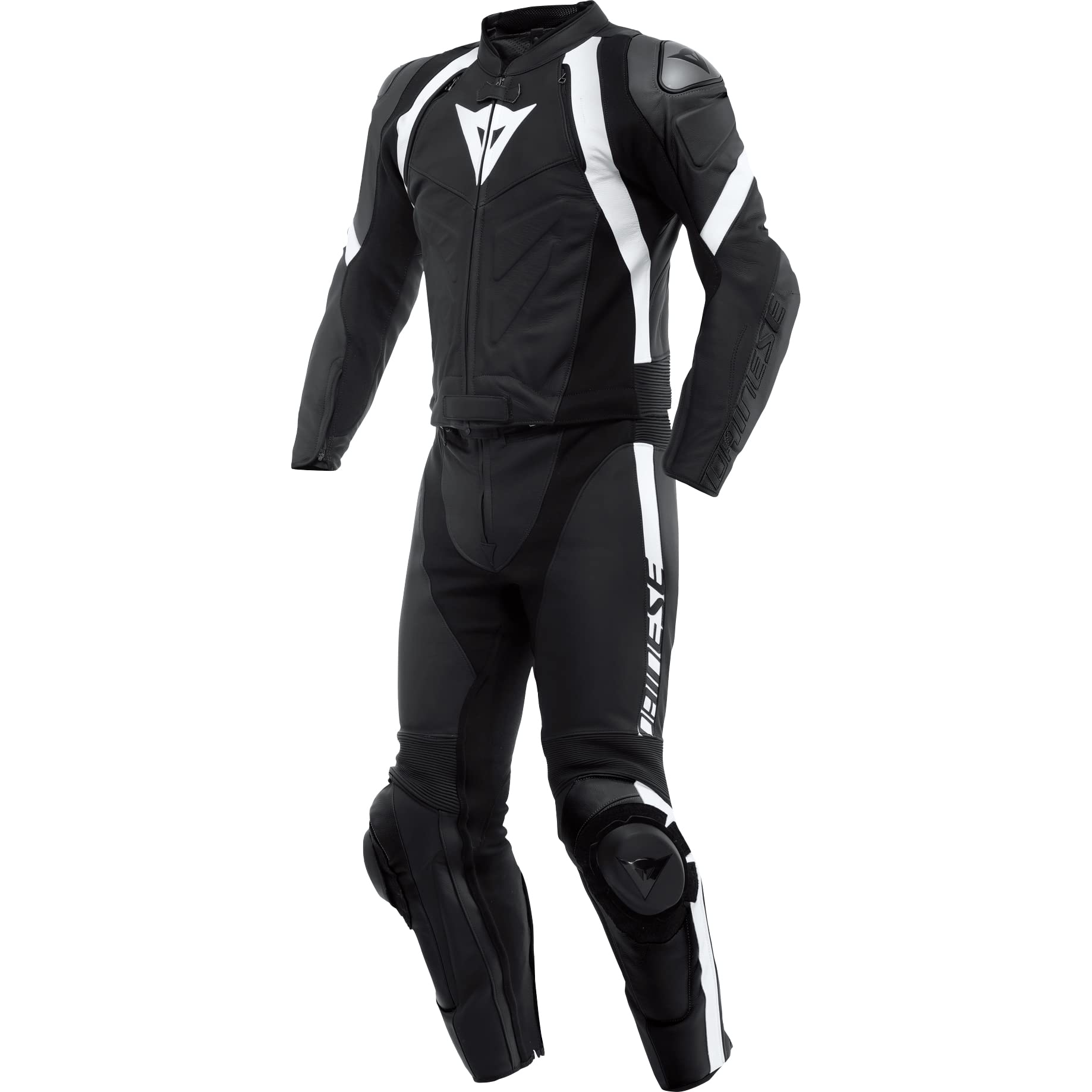 Dainese Avro 4 2-Teiler Motorrad Lederkombi (Black/White,60) von Dainese