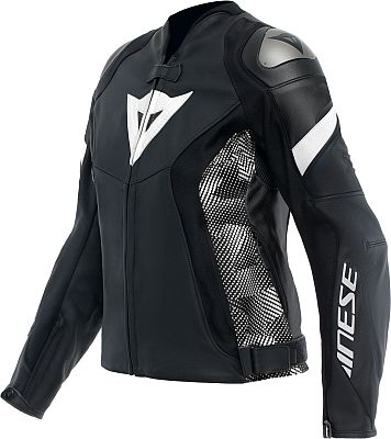 Dainese Avro 5, Lederjacke Damen - Schwarz/Schwarz/Weiß - 46 von Dainese