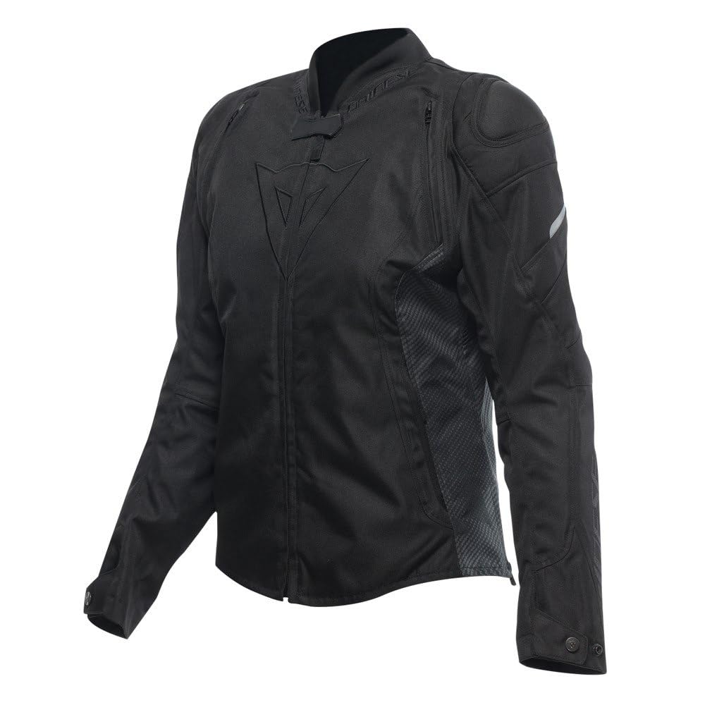 Dainese - Avro 5 Tex Jacket Wmn, Textil-Motorradjacke, mit Protektoren, Frau, Schwarz/Schwarz/Schwarz, 42 von Dainese