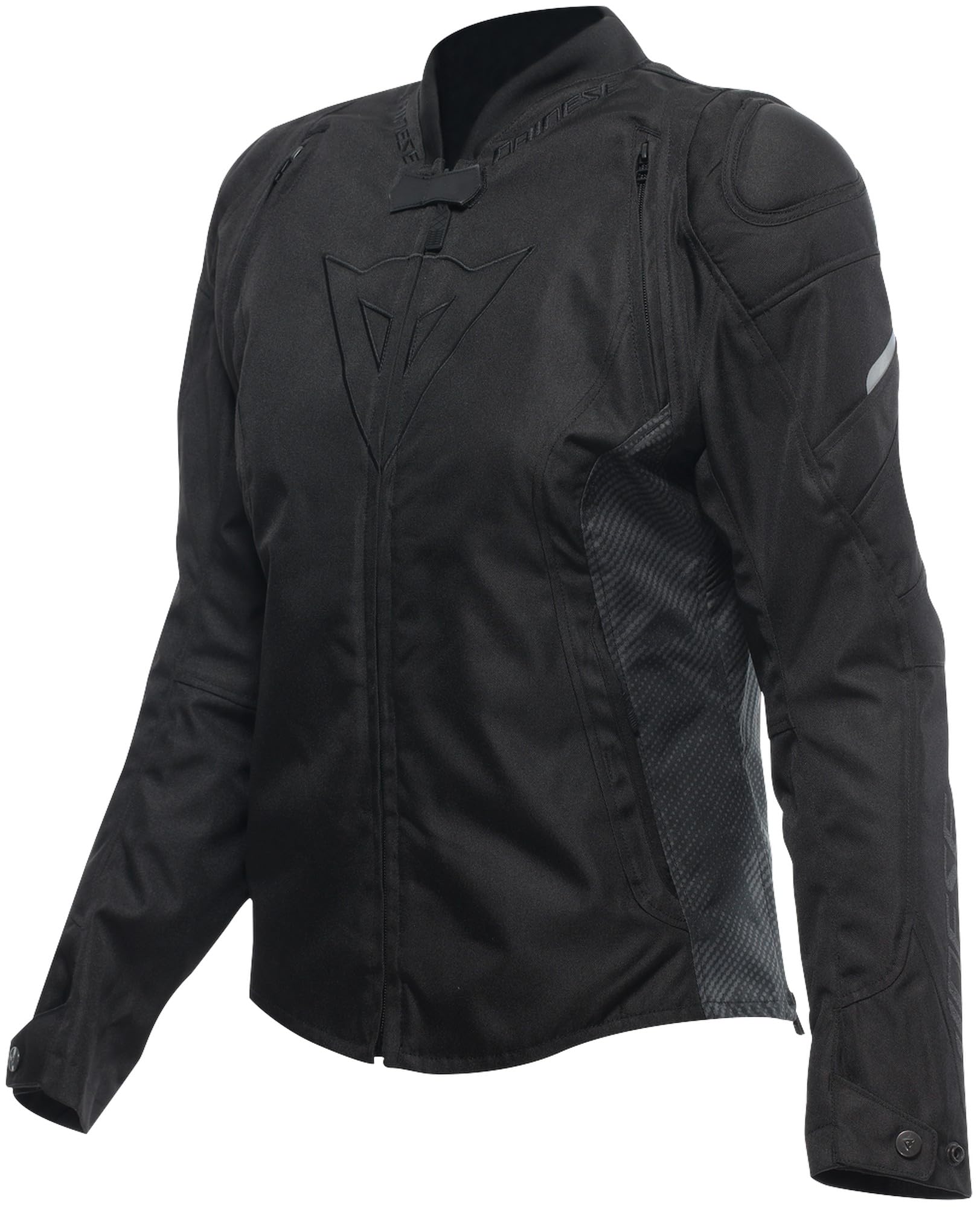 Dainese - Avro 5 Tex Jacket Wmn, Textil-Motorradjacke, mit Protektoren, Frau, Schwarz/Schwarz/Schwarz, 42 von Dainese